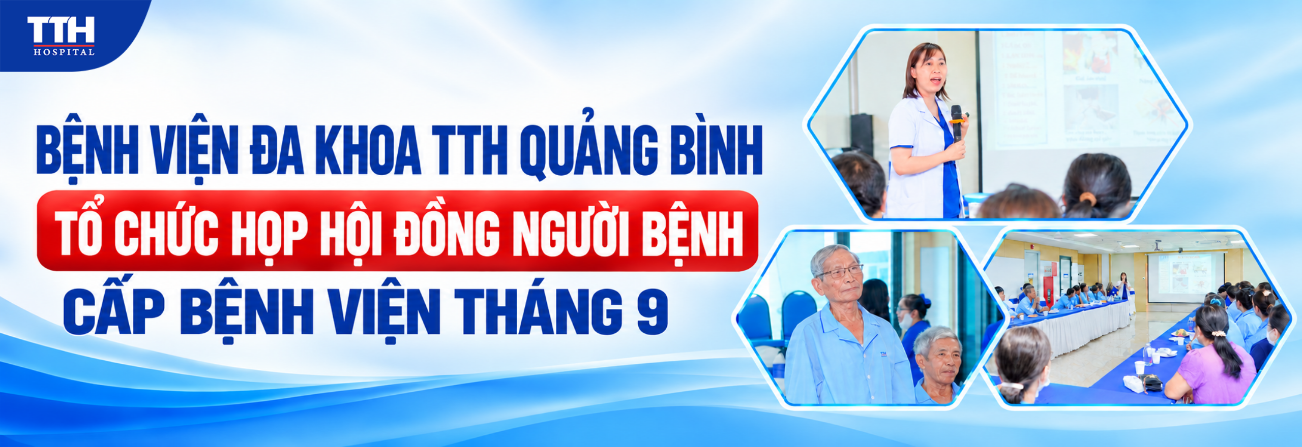 Bệnh viện Đa khoa TTH Quảng Bình tổ chức Họp Hội đồng Người bệnh cấp bệnh viện tháng 9